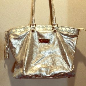 Authentic Pulicati Silver Tote Handbag